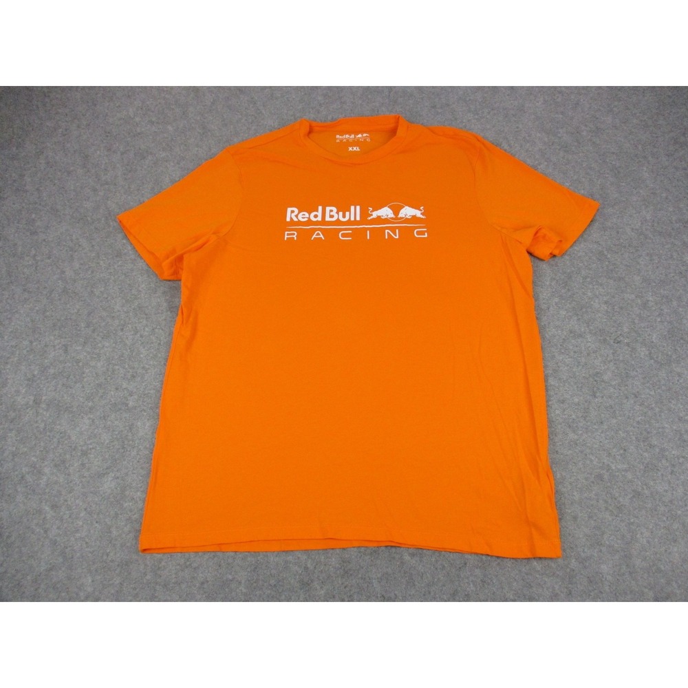 Red Bull Shirt Mens 2XL XXL Orange White Formula 1 F1 Racing Team Tee Graphic